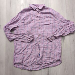 Johnnie O Hanging Out Polo Size Large Multicolor Pocket Cotton